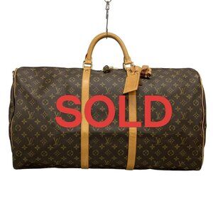 LOUIS VUITTON Keepall Bandouliere 60 Monogram Boston Bag 693-072925